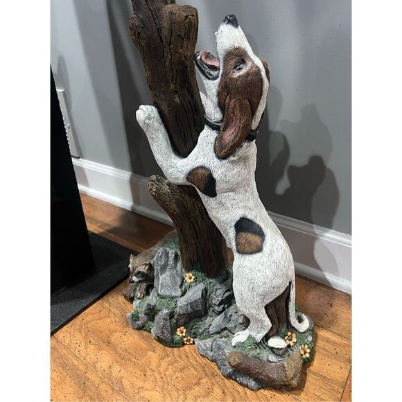 Rare dog and raccoon sculpture black forest custom statues georgia by shirley an - Picture 8 of 10